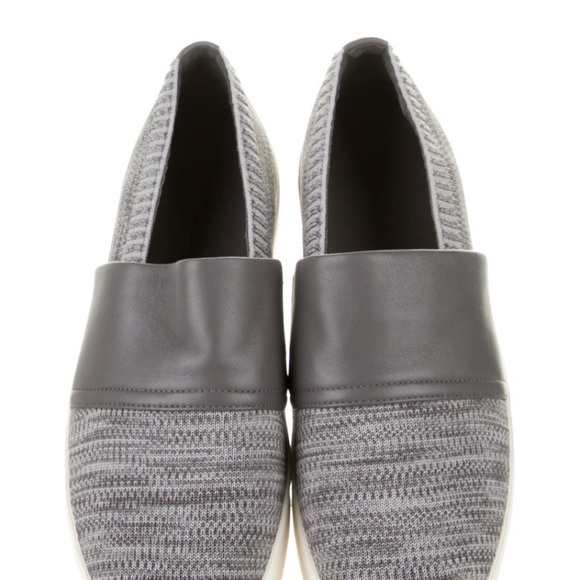 2/$60 Vince Gray Leather Slip on Sneakers - Picture 3 of 4